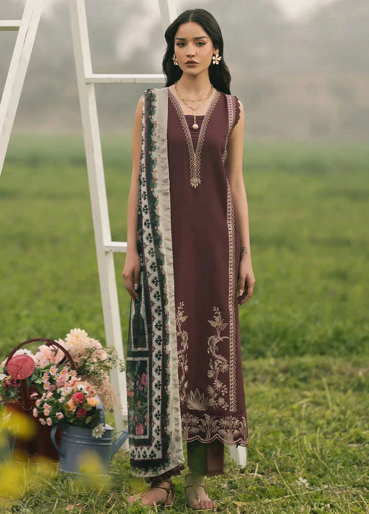 Dareen by Izel Embroidered Lawn Suits Unstitched 3 Piece IZL25DL Bahisht - Summer Collection