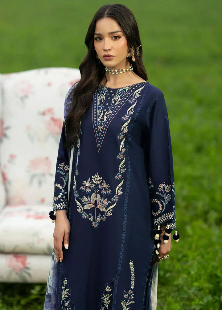 Dareen by Izel Embroidered Lawn Suits Unstitched 3 Piece IZL25DL Zarq - Summer Collection