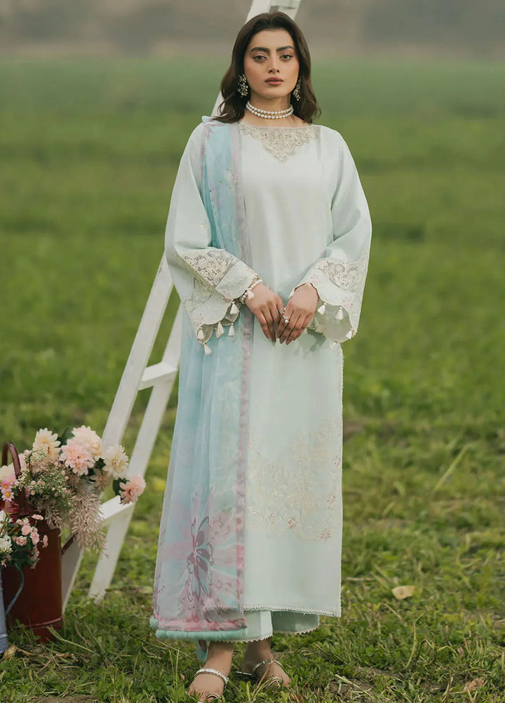 Dareen by Izel Embroidered Lawn Suits Unstitched 3 Piece IZL25DL Zartash - Summer Collection