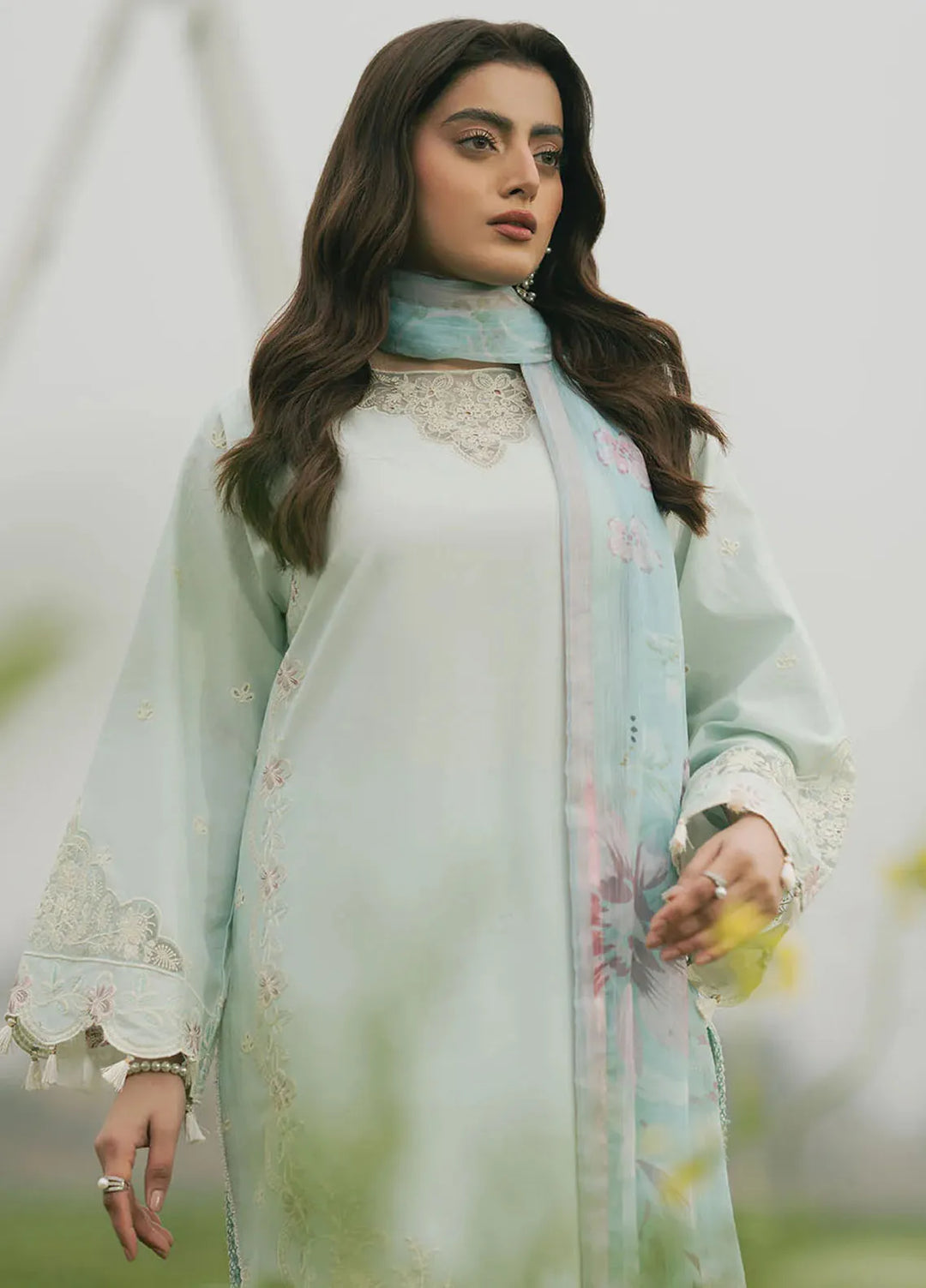 Dareen by Izel Embroidered Lawn Suits Unstitched 3 Piece IZL25DL Zartash - Summer Collection