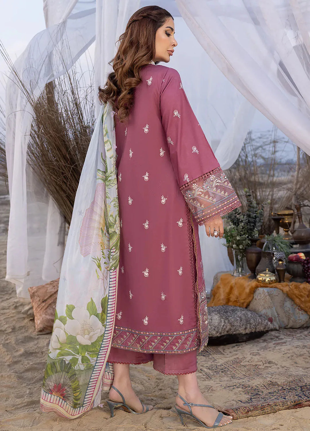 Dareen By Izel Pret Embroidered Lawn 3 Piece Suit Khuwaish