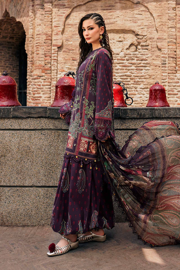 M Prints by Maria B Unstitched Printed Cambric 3 Piece Suit MB26UPC 2B - Casual Collection