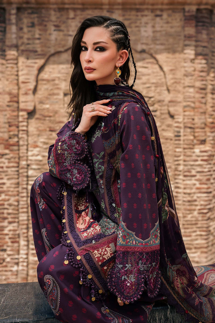 M Prints by Maria B Unstitched Printed Cambric 3 Piece Suit MB26UPC 2B - Casual Collection