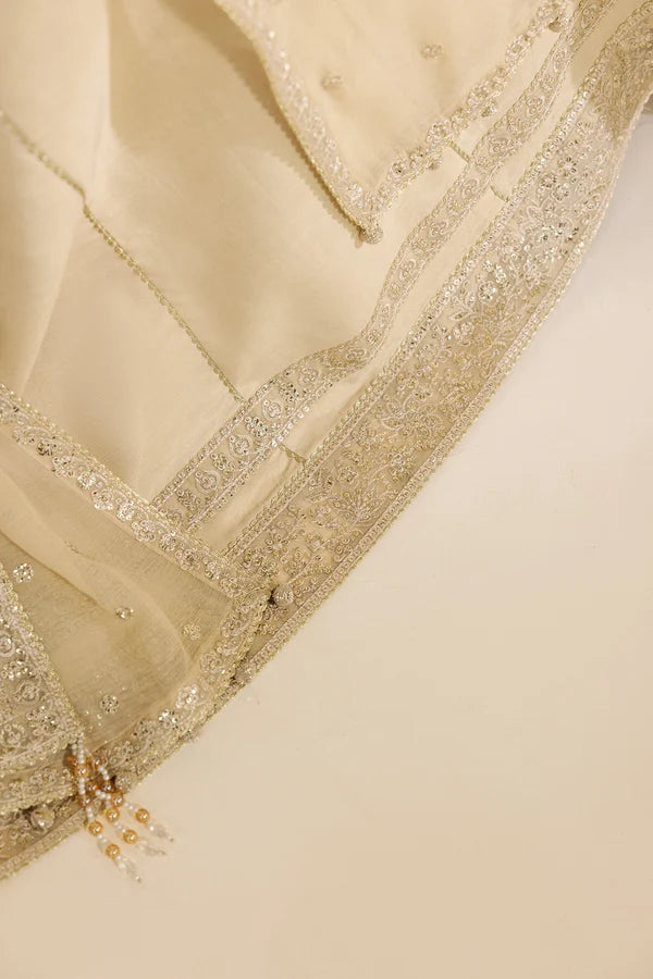 Meraki by Zarif Unstitched Embroidered Chiffon 3 Piece Suit ZR26UCM DARYA 09 - Festive Collection