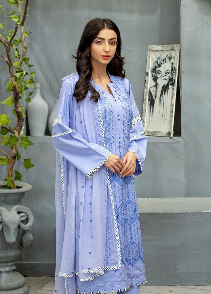 Dastaan By Addee Embroidered Lawn Suits Unstitched 3 Piece AD23D USA-1026 - Festive Collection