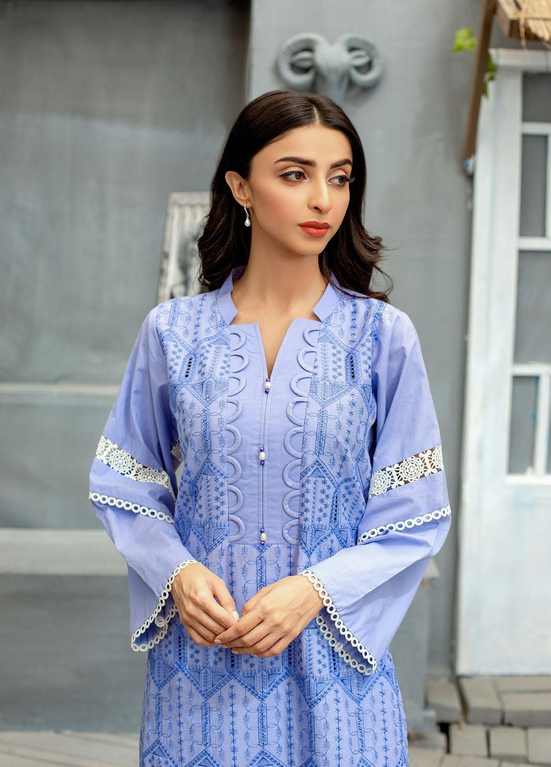 Dastaan By Addee Embroidered Lawn Suits Unstitched 3 Piece AD23D USA-1026 - Festive Collection
