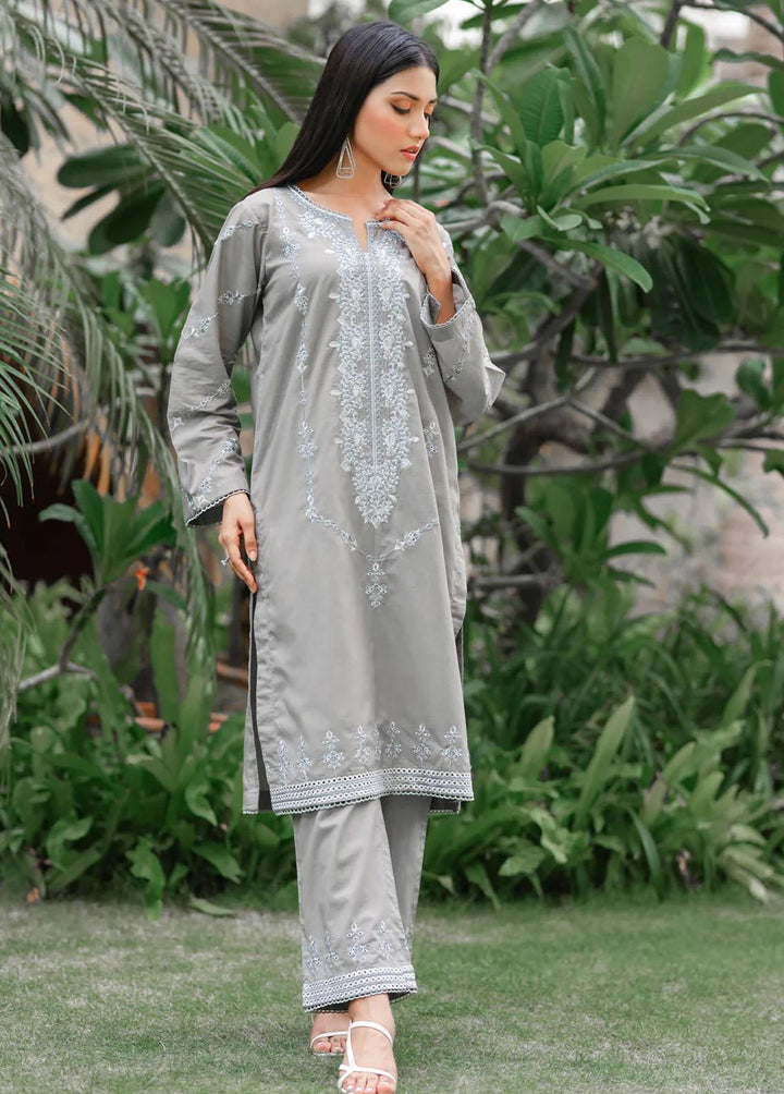 Bareeq Pret Embroidered Chikankari 3 Piece Suit BRQ23D Kasak