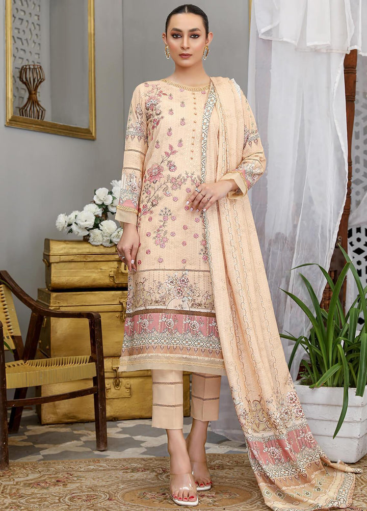 Dastaan By Humdum Embroidered Viscose Suits Unstitched 3 Piece HD22D 03 - Winter Collection