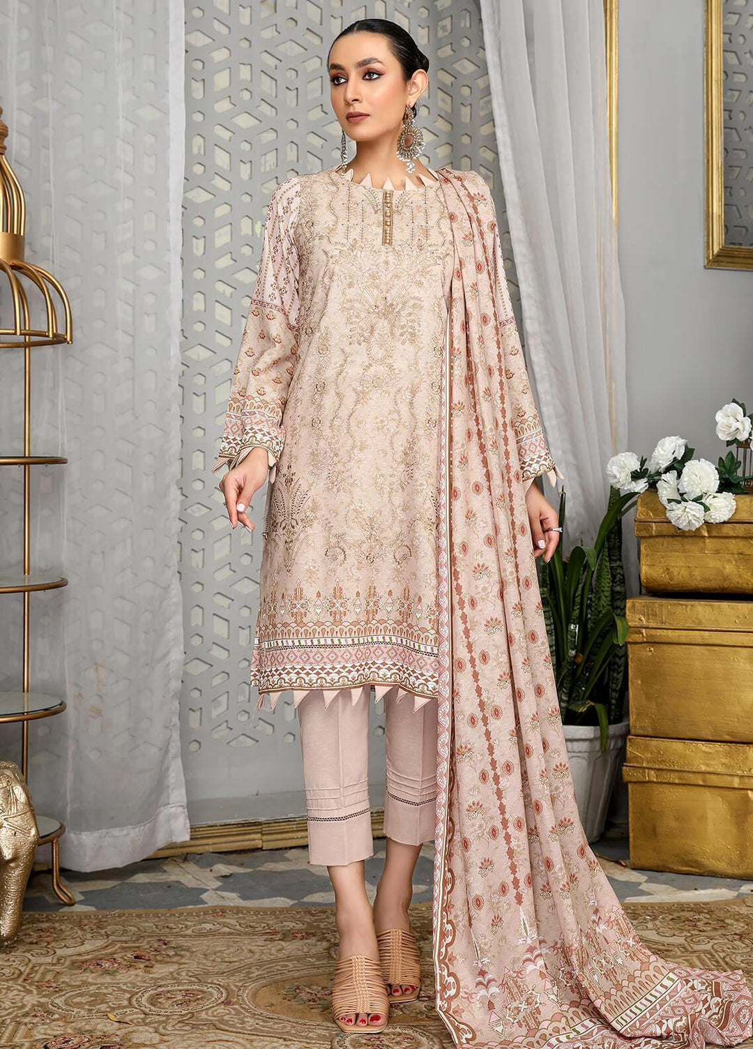 Humdum Winter Dastaan By Humdum Embroidered Viscose Suits Unstitched 3 Piece HD22D 04 ...