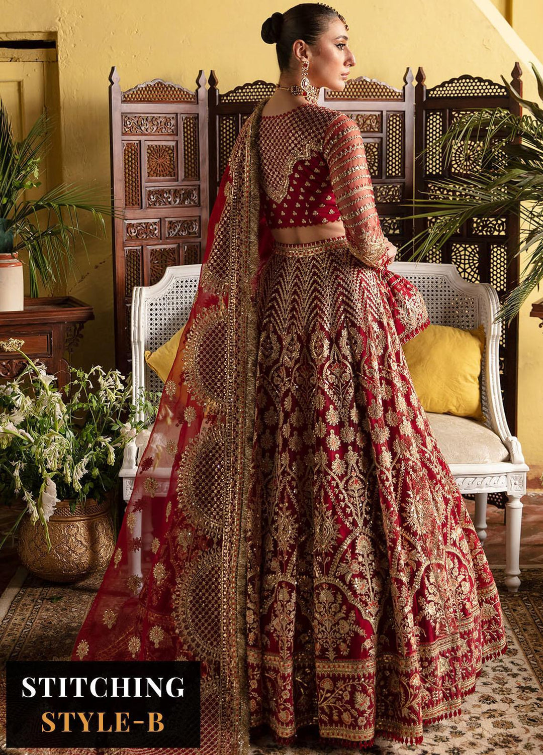 Dastaan By Imrozia Premium Embroidered Net Suits Unstitched 4 Piece IMP23DS IB-38 Rubay - Bridal Collection
