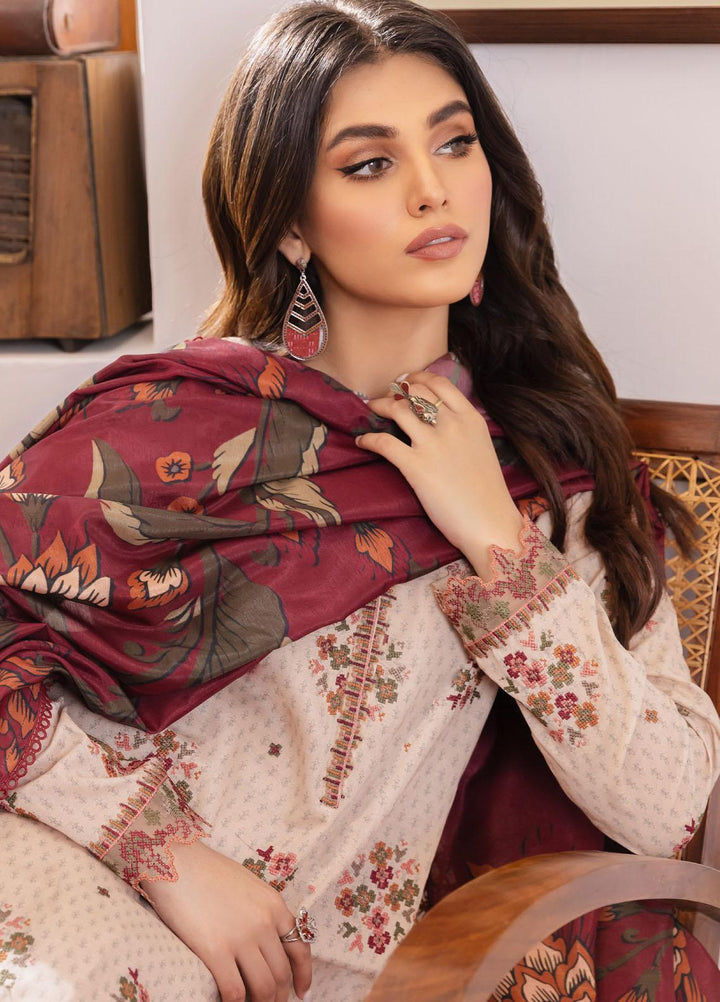 Dastaan By Iznik Embroidered Lawn Suits Unstitched 3 Piece IZ23D IDL-12 Juyal - Summer Collection
