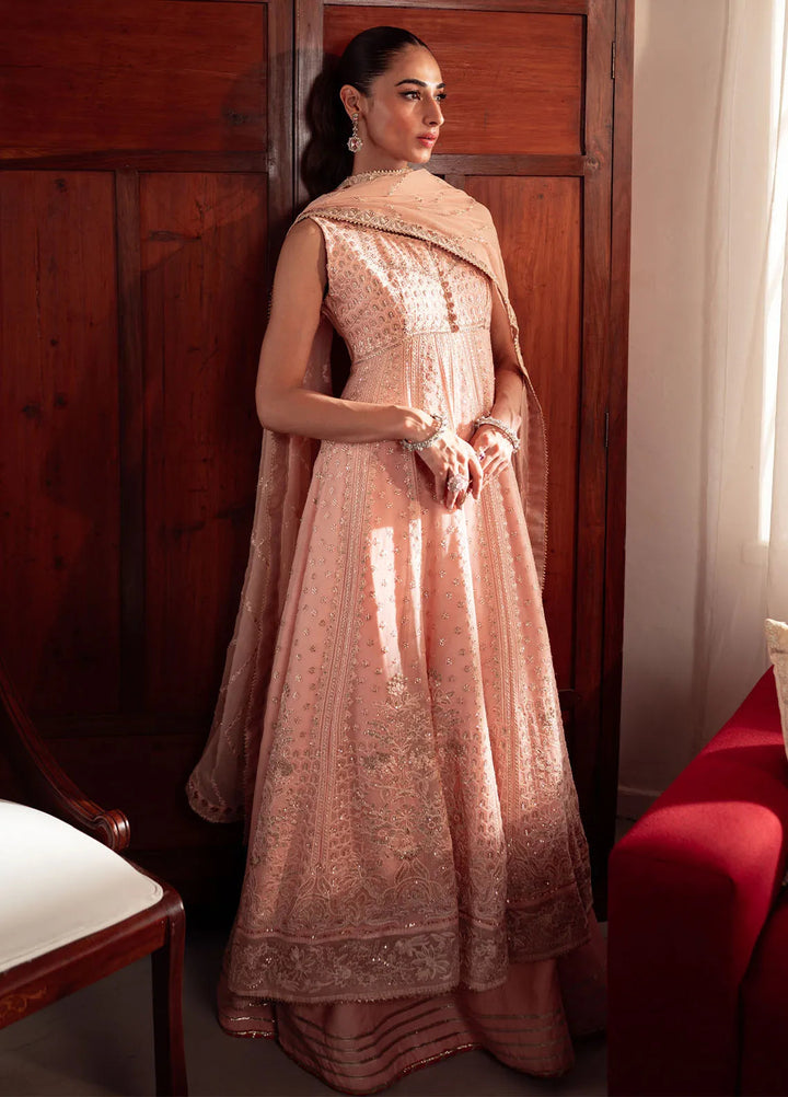 Dastaan By Neeshay Embroidered Chiffon Suit Unstitched 3 Piece NSH24DL Mehrbano - Formal Collection