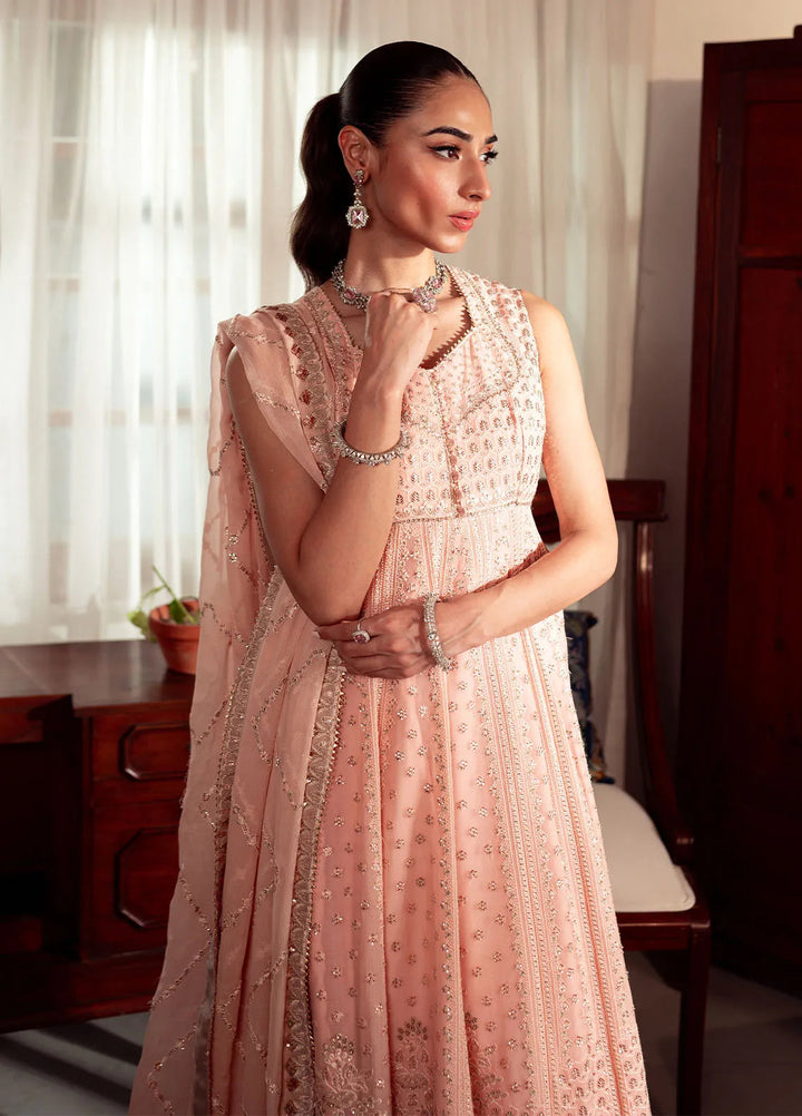 Dastaan By Neeshay Embroidered Chiffon Suit Unstitched 3 Piece NSH24DL Mehrbano - Formal Collection