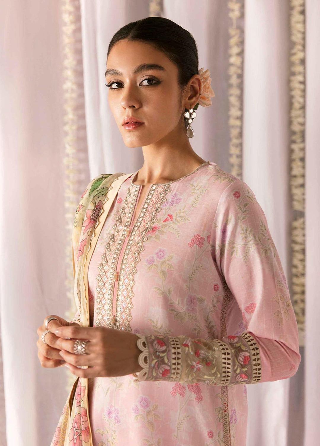 Dastaan By Seran Embroidered Lawn Suits Unstitched 3 Piece SRN23DA D-09 Nuray - Festive Collection