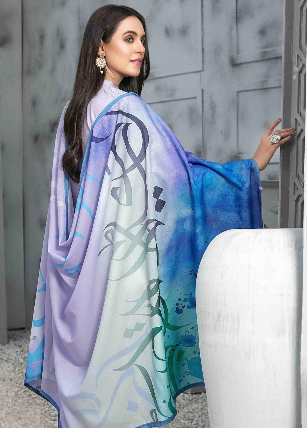 Dastaan By Tawakkal Fabrics Embroidered  Suits Unstitched 3 Piece TWF23DN D-9852 - Formal Collection