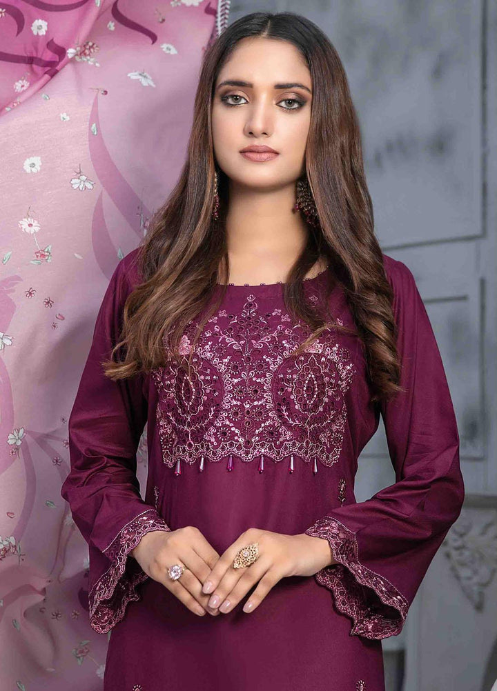 Dastaan By Tawakkal Fabrics Embroidered  Suits Unstitched 3 Piece TWF23DN D-9854 - Formal Collection
