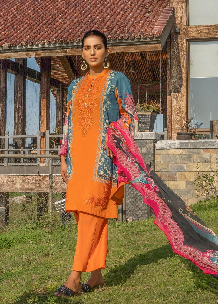 Dastaan by Afifa Iftikhar Embroidered Lawn Suits Unstitched 3 Piece AI22DU Kashish - Summer Collection