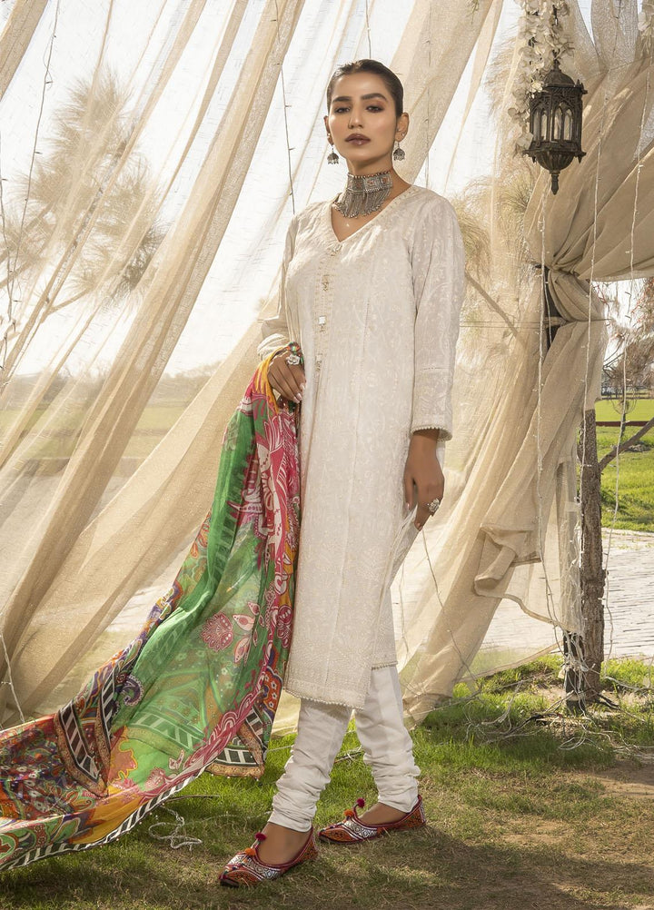 Dastaan by Afifa Iftikhar Embroidered Lawn Suits Unstitched 3 Piece AI22DU Noor - Summer Collection
