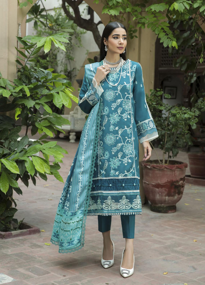 Dastak by Parishay Embroidered Crepe Suits Unstitched 3 Piece PRS22DK D-10 - Winter Collection