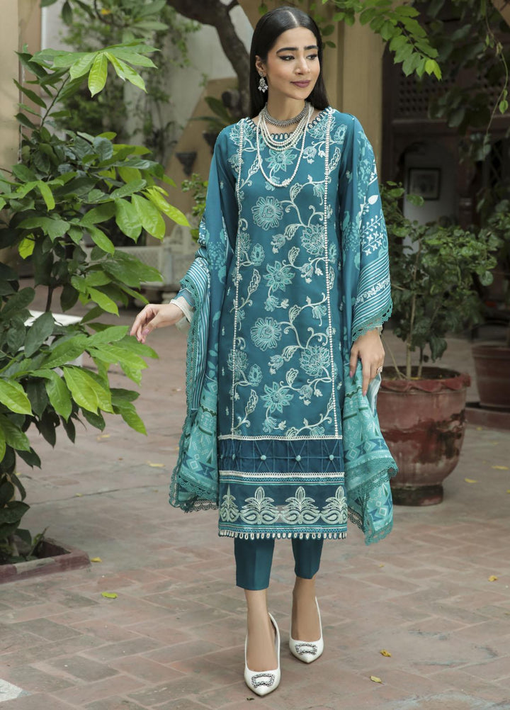 Dastak by Parishay Embroidered Crepe Suits Unstitched 3 Piece PRS22DK D-10 - Winter Collection