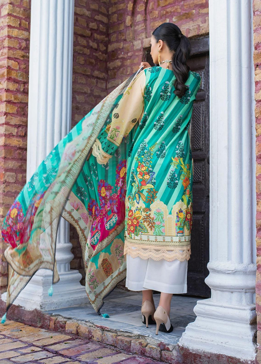 Dastak by Afsaneh Embroidered Chiffon Suits Unstitched 2 Piece AFH21D Raqs A - Summer Collection