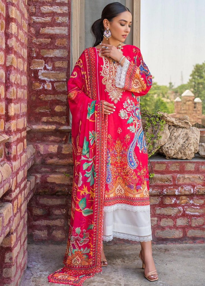 Dastak by Afsaneh Embroidered Chiffon Suits Unstitched 2 Piece AFH21D Taskeen B - Summer Collection