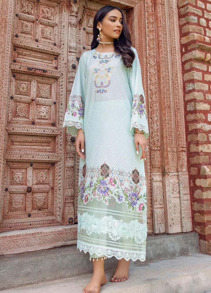 Dastak by Afsaneh Embroidered Lawn Suits Unstitched 2 Piece AFH21D Vasl B - Summer Collection