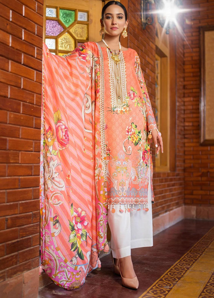 Dastak by Afsaneh Embroidered Lawn Suits Unstitched 2 Piece AFH21D Zimal B - Summer Collection