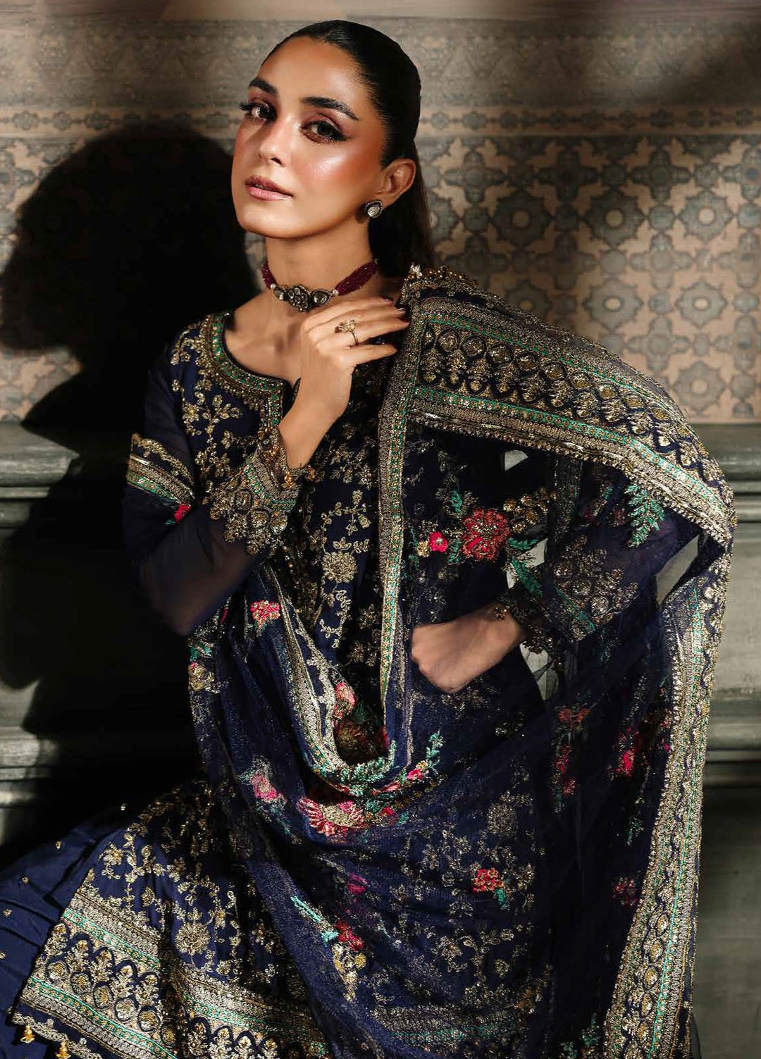 Dastan E Jashan by Charizma Embroidered Chiffon Suits Unstitched 4 Piece CRZ25DF DJW5-01 - Formals Collection