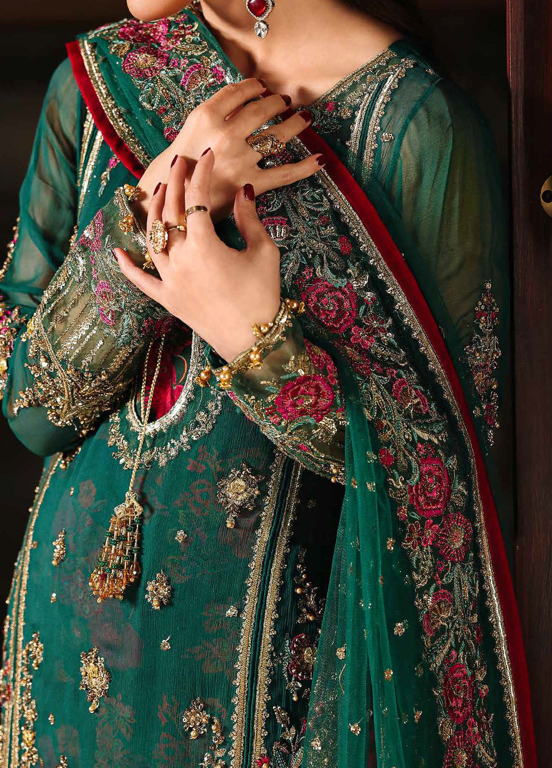 Dastan E Jashan by Charizma Embroidered Chiffon Suits Unstitched 4 Piece CRZ25DF DJW5-06 - Formals Collection