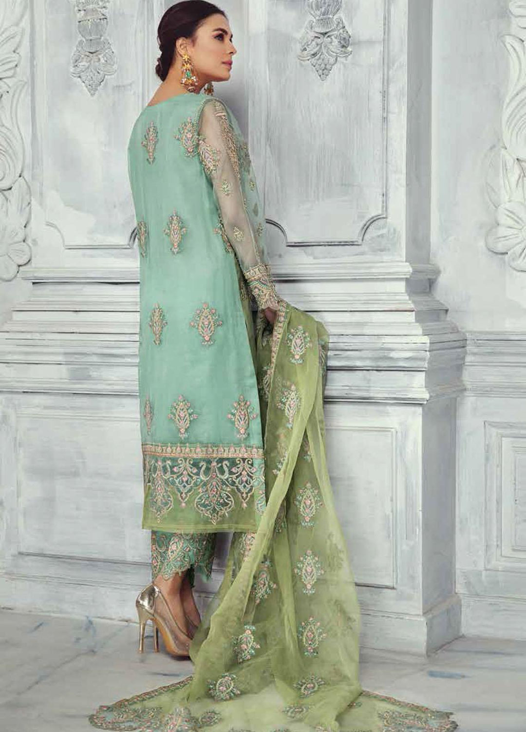 Dastan-e-Jashan By Charizma Embroidered Chiffon Suits Unstitched 3 Piece CRZ22-DJ2 DJW 13 - Formal Collection