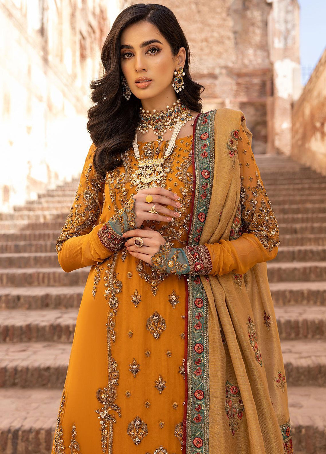 Dastan-e-Jashan By Charizma Embroidered Chiffon Suits Unstitched 4 Piece CRZ23DJ DJW.23.06 - Luxury Collection