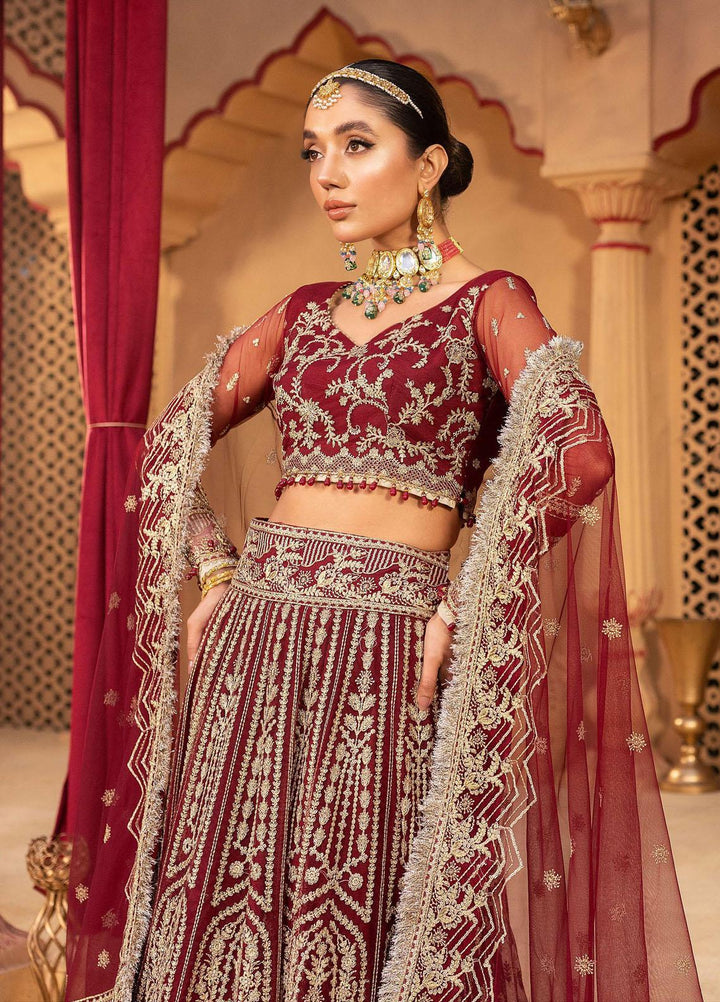 Dastgah By Neeshay Embroidered Net Suits Unstitched 3 Piece NSH24DG Gulnaar - Festive Collection