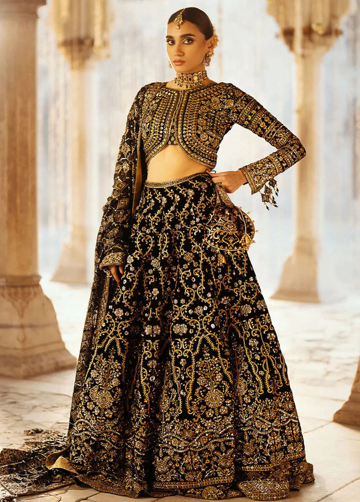 Dastoor by Aik Atelier Embroidered Velvet Suit Unstitched 3 Piece AIK24DV D-01 - Formals Collection