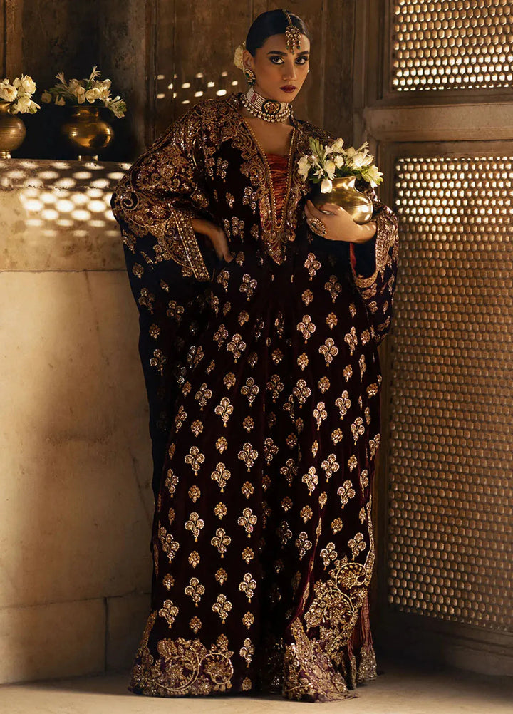 Dastoor by Aik Atelier Embroidered Velvet Suit Unstitched 2 Piece AIK24DV D-03 - Formals Collection