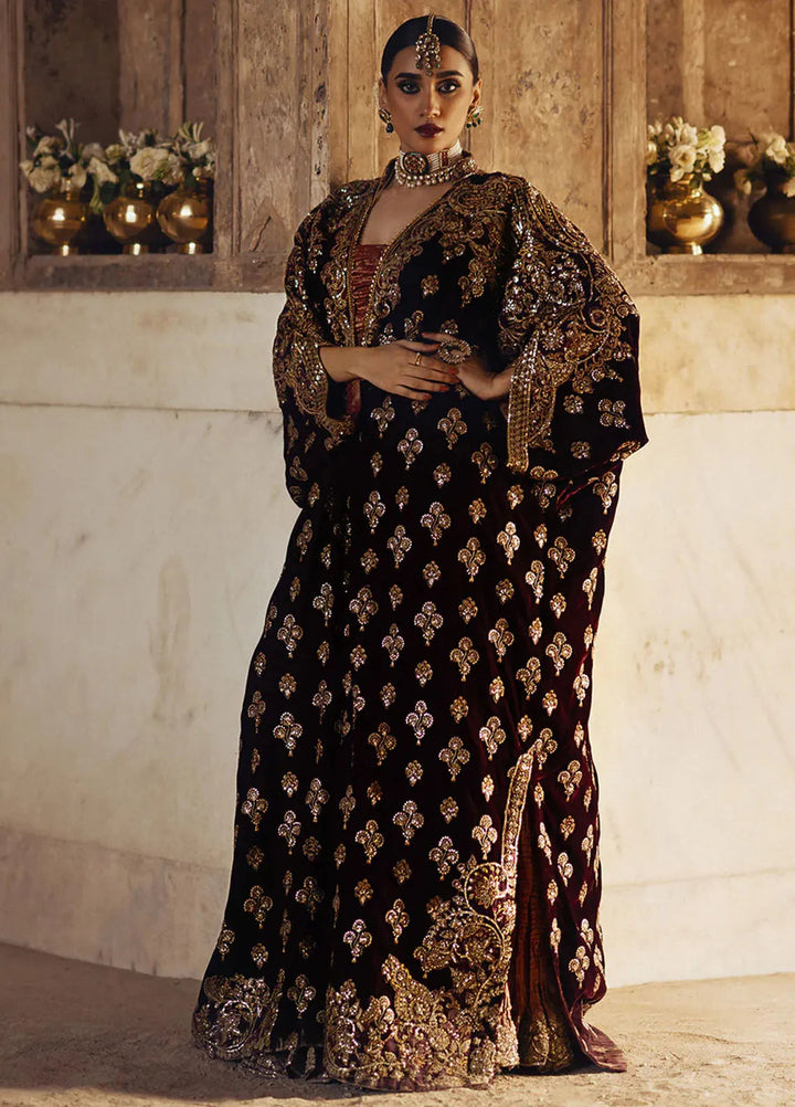 Dastoor by Aik Atelier Embroidered Velvet Suit Unstitched 2 Piece AIK24DV D-03 - Formals Collection