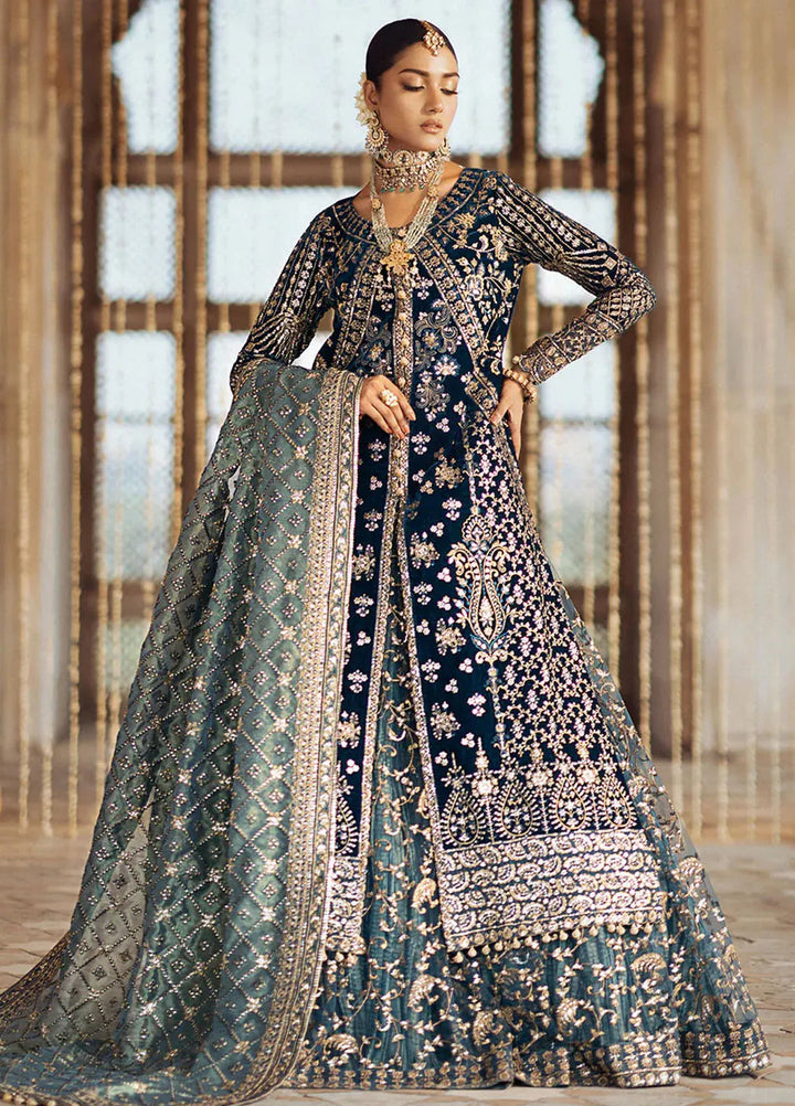 Dastoor by Aik Atelier Embroidered Velvet Suit Unstitched 3 Piece AIK24DV D-05 - Formals Collection
