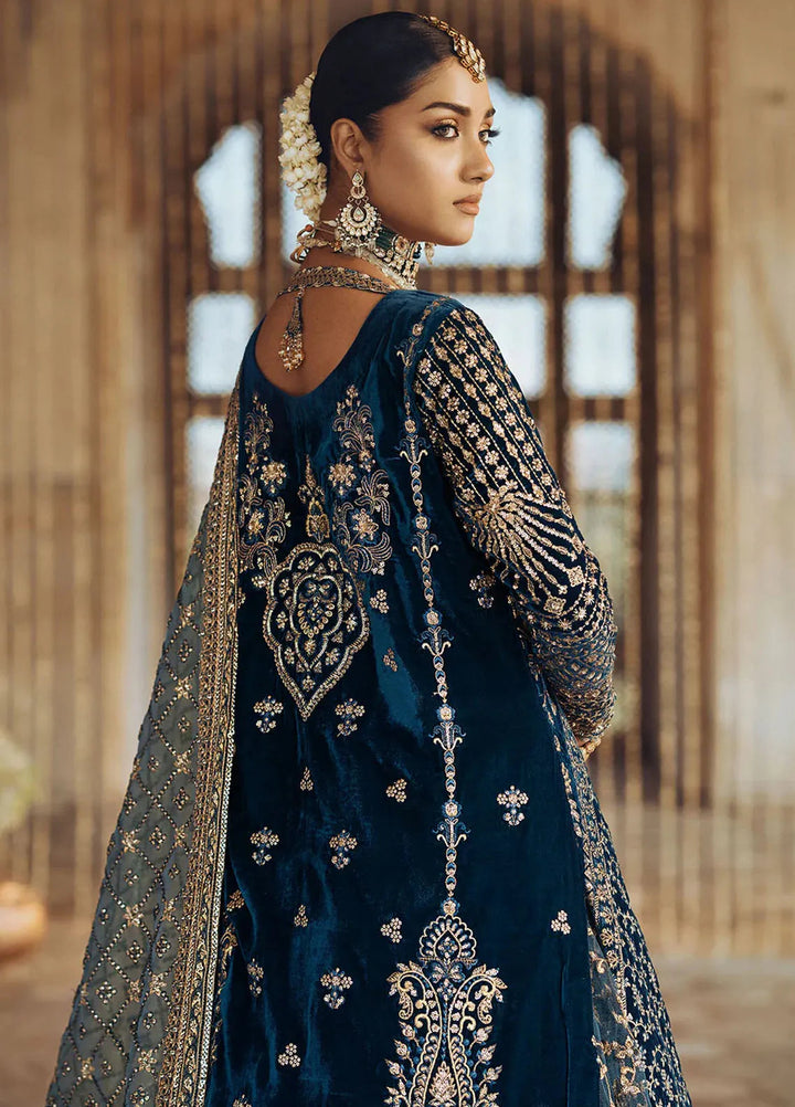 Dastoor by Aik Atelier Embroidered Velvet Suit Unstitched 3 Piece AIK24DV D-05 - Formals Collection