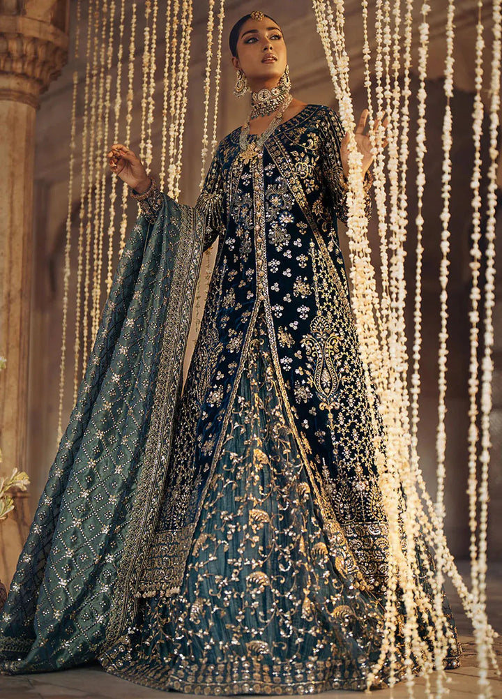 Dastoor by Aik Atelier Embroidered Velvet Suit Unstitched 3 Piece AIK24DV D-05 - Formals Collection