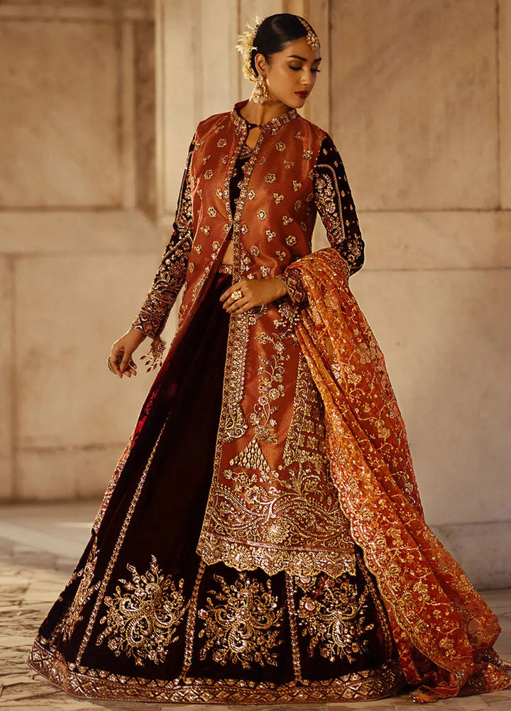 Dastoor by Aik Atelier Embroidered Velvet Suit Unstitched 3 Piece AIK24DV D-06 - Formals Collection