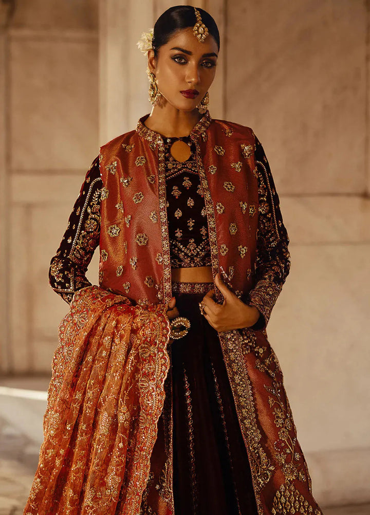 Dastoor by Aik Atelier Embroidered Velvet Suit Unstitched 3 Piece AIK24DV D-06 - Formals Collection
