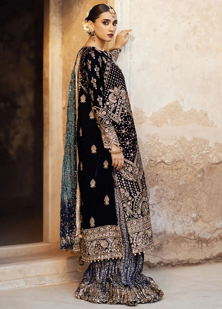 Dastoor by Aik Atelier Embroidered Velvet Suit Unstitched 3 Piece AIK24DV D-07 - Formals Collection