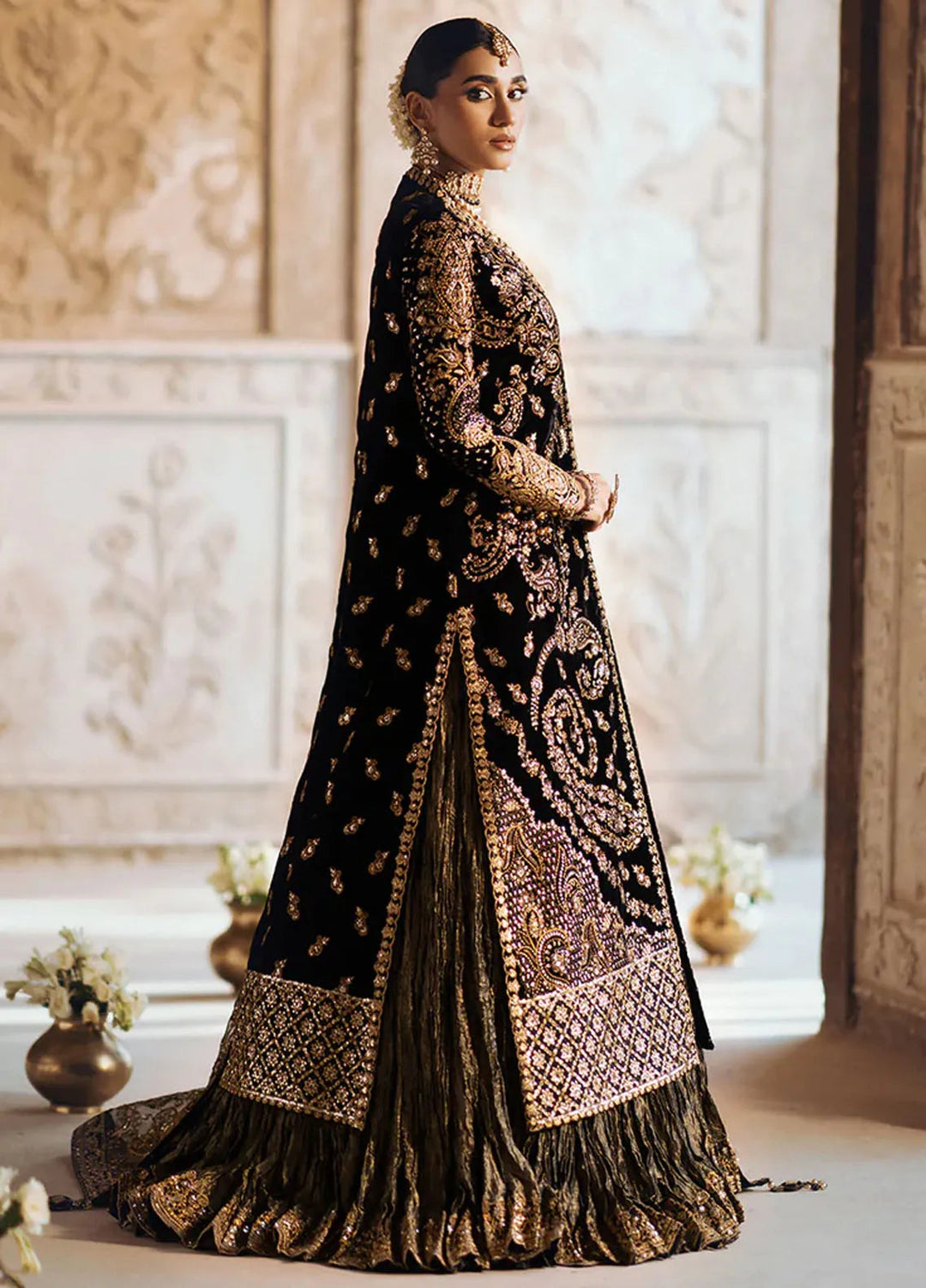 Dastoor by Aik Atelier Embroidered Velvet Suit Unstitched 3 Piece AIK24DV D-08 - Formals Collection