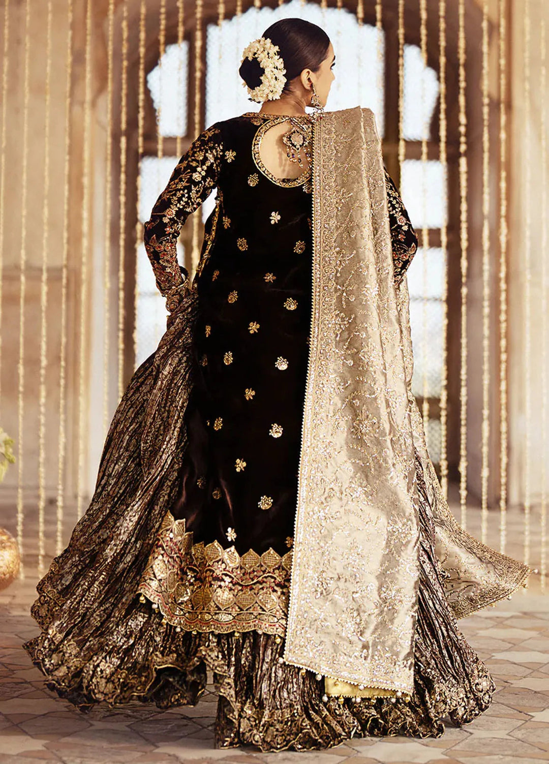 Dastoor by Aik Atelier Embroidered Velvet Suit Unstitched 3 Piece AIK24DV D-09 - Formals Collection