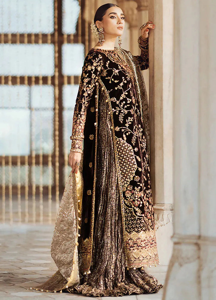 Dastoor by Aik Atelier Embroidered Velvet Suit Unstitched 3 Piece AIK24DV D-09 - Formals Collection