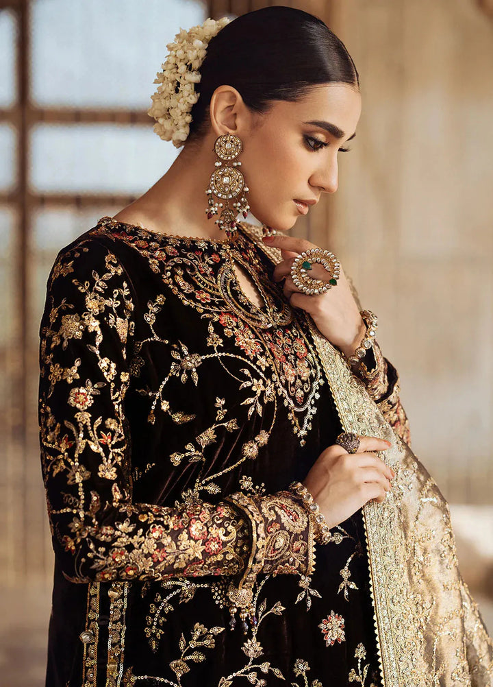 Dastoor by Aik Atelier Embroidered Velvet Suit Unstitched 3 Piece AIK24DV D-09 - Formals Collection