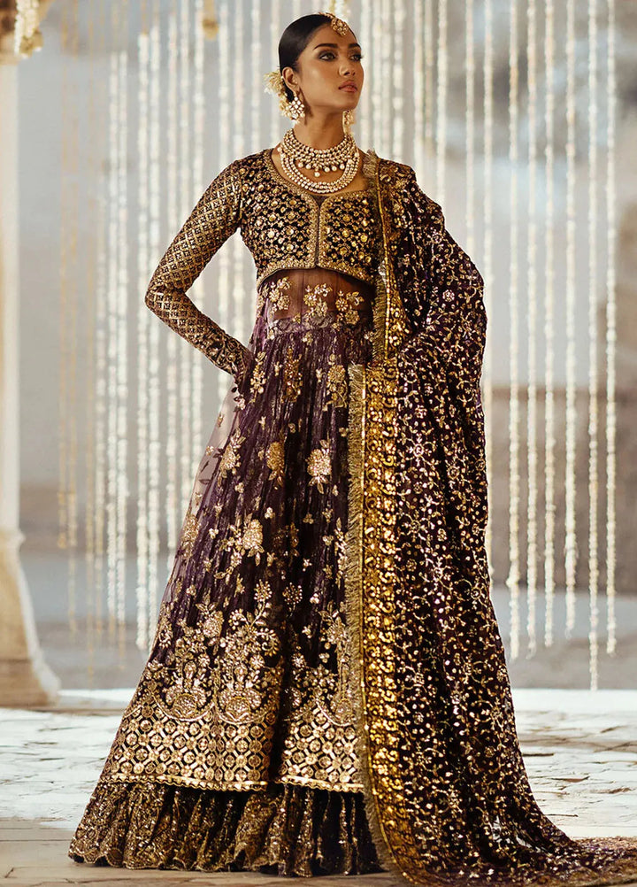 Dastoor by Aik Atelier Embroidered Velvet Suit Unstitched 3 Piece AIK24DV D-10 - Formals Collection