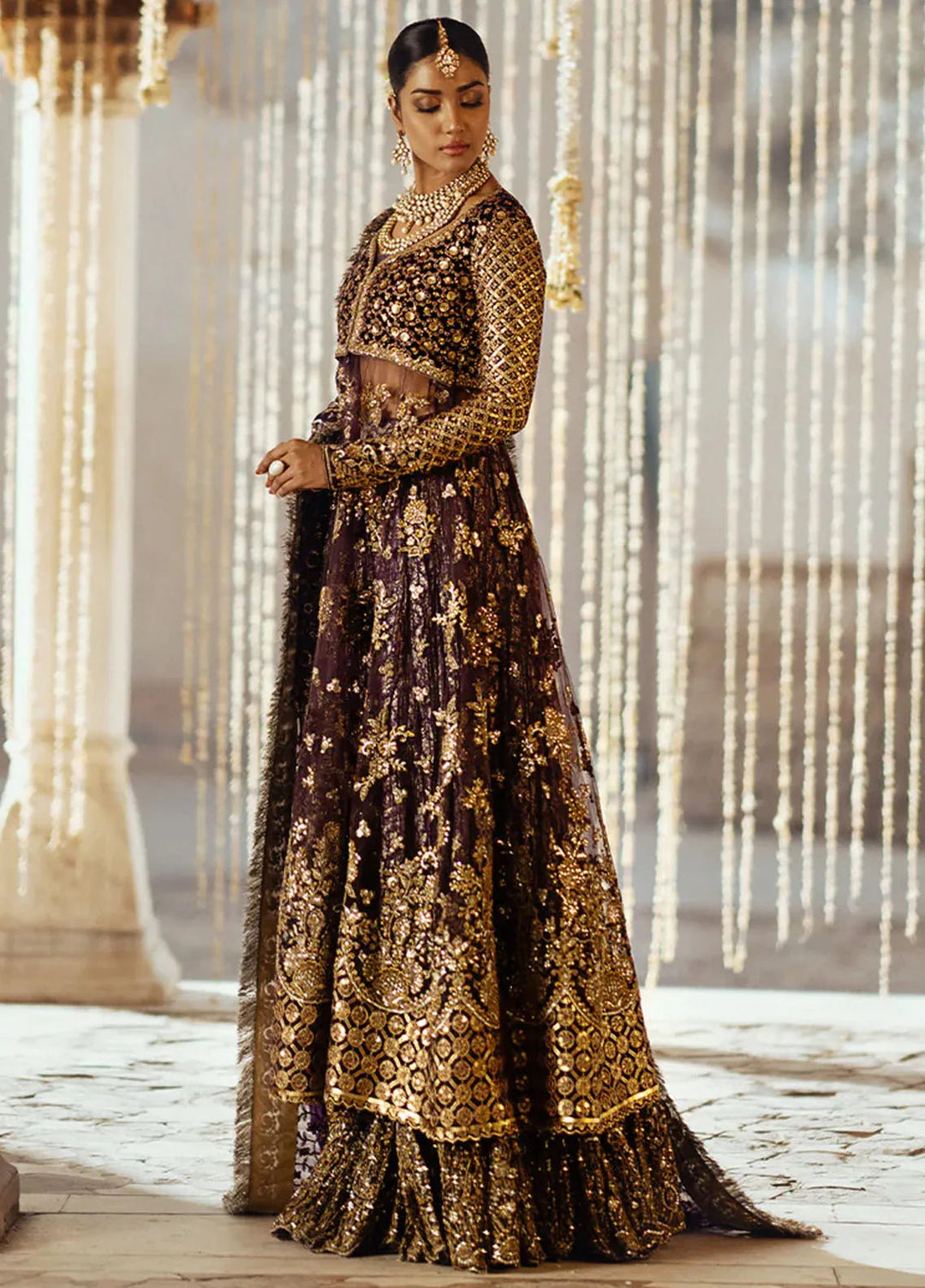 Dastoor by Aik Atelier Embroidered Velvet Suit Unstitched 3 Piece AIK24DV D-10 - Formals Collection