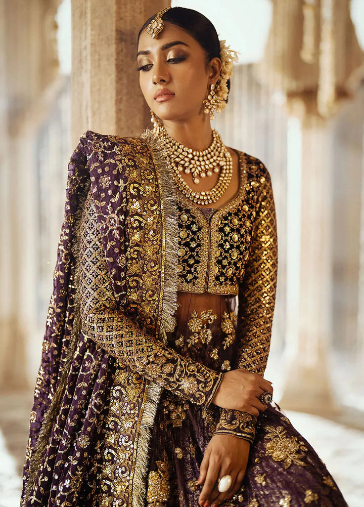 Dastoor by Aik Atelier Embroidered Velvet Suit Unstitched 3 Piece AIK24DV D-10 - Formals Collection