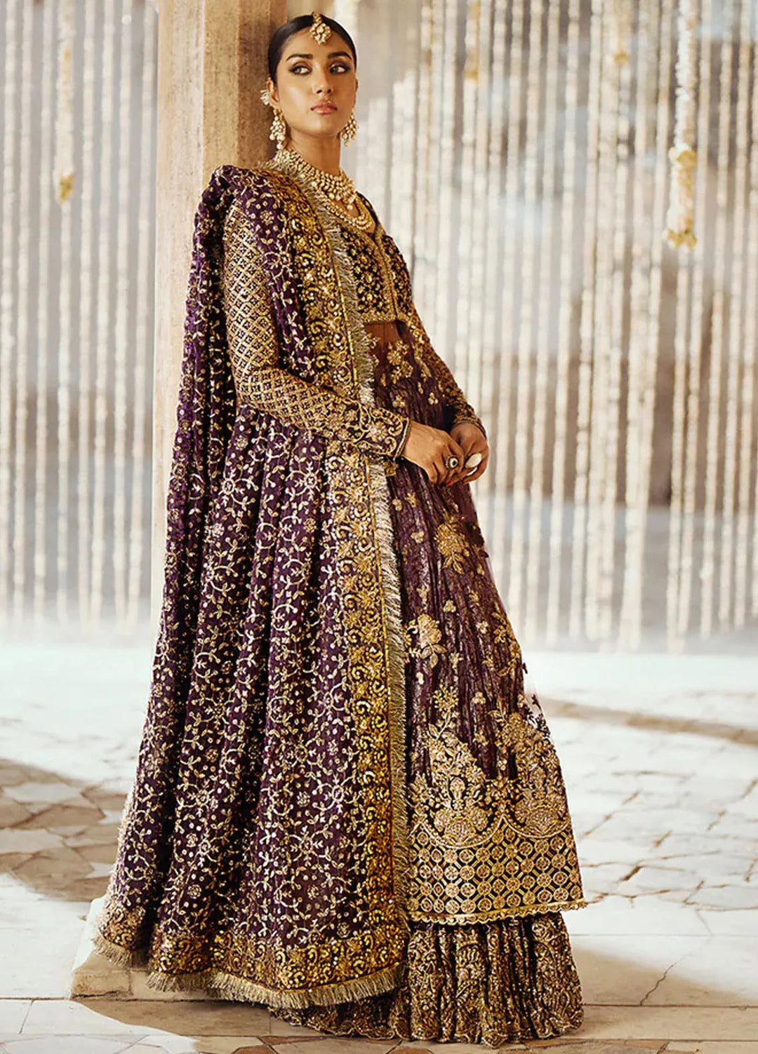Dastoor by Aik Atelier Embroidered Velvet Suit Unstitched 3 Piece AIK24DV D-10 - Formals Collection